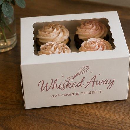 Customized bakery boxes for cupcake & dessert shops