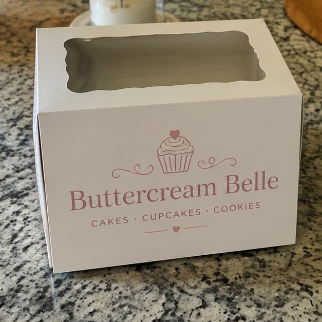 Custom cake box — customer photo